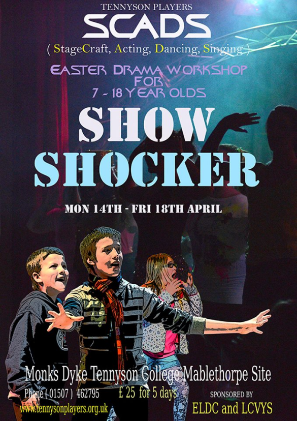 SCADS Poster SCADS Easter Drama Workshop for 7 18 Year Olds