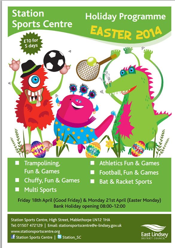 ss1 Station Sports Centre Easter Holiday Programme